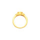 Bezel Set Ring Mounting in 14 Karat Rose Gold for Oval Stone, 4.74 grams