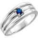 Family Ring Mounting in Platinum for Round Stone, 10.89 grams