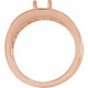 Family Ring Mounting in 18 Karat Rose Gold for Round Stone, 7.95 grams