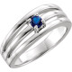 Family Ring Mounting in 18 Karat White Gold for Round Stone, 7.96 grams