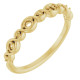 Family Stackable Ring Mounting in 10 Karat Yellow Gold for Round Stone, 2.02 grams