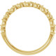 Family Stackable Ring Mounting in 18 Karat Yellow Gold for Round Stone, 2.85 grams