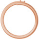 Engravable Family Ring Mounting in 18 Karat Rose Gold for Round Stone, 4.07 grams