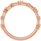 Family Stackable Ring Mounting in 18 Karat Rose Gold for Round Stone, 2.84 grams
