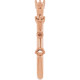 Family Stackable Ring Mounting in 18 Karat Rose Gold for Round Stone, 2.84 grams