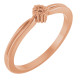 Family Floral Ring Mounting in 10 Karat Rose Gold for Round Stone, 2.2 grams