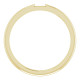 Stackable Ring Mounting in 18 Karat Yellow Gold for Straight baguette Stone, 3.44 grams