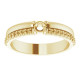 Family Ring Mounting in 10 Karat Yellow Gold for Round Stone, 3.97 grams