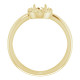 Halo Style Ring Mounting in 10 Karat Yellow Gold for Oval Stone, 3.98 grams