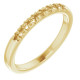 Family Stackable Ring Mounting in 18 Karat Yellow Gold for Round Stone, 2.8 grams