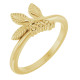 Family Floral Ring Mounting in 18 Karat Yellow Gold for Round Stone, 4.12 grams