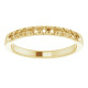 Family Stackable Ring Mounting in 10 Karat Yellow Gold for Round Stone, 2.56 grams