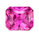 2.35 Carat Pink Sapphire Stone, Radiant 7.7 x 6.82 x 4.89 mm