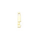 Accented Bar Slide Pendant Mounting in 18 Karat Yellow Gold for Trillion Stone, 1.34 grams