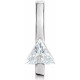 Accented Bar Slide Pendant Mounting in Sterling Silver for Triangle Stone, 0.45 grams