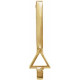 Bar Pendant Mounting in 18 Karat Yellow Gold for Triangle Stone, 1.25 grams