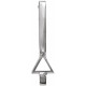 Bar Pendant Mounting in Platinum for Triangle Stone, 1.62 grams