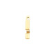 Bar Slide Pendant Mounting in 14 Karat Rose Gold for Oval Stone, 2.17 grams