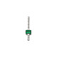 Accented Bar Slide Pendant Mounting in 14 Karat Rose Gold for Emerald cut Stone, 2.29 grams