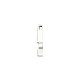 Accented Bar Pendant Mounting in 14 Karat Rose Gold for Trillion Stone, 2.46 grams