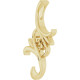 Family Floral Pendant Mounting in 18 Karat Yellow Gold for Round Stone, 4.75 grams