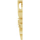 Family Floral Pendant Mounting in 18 Karat Yellow Gold for Round Stone, 4.75 grams