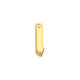 Bar Pendant Mounting in 18 Karat Rose Gold for Oval Stone, 2.57 grams