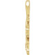 Family Pendant Mounting in 18 Karat Yellow Gold for Round Stone, 4.99 grams