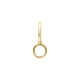 Round Bezel Set Pendant Mounting in 18 Karat Yellow Gold for Round Stone, 0.64 grams