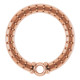 Family Circle Necklace or Pendant Mounting in 18 Karat Rose Gold for Round Stone, 2.04 grams