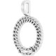 Family Circle Necklace or Pendant Mounting in 18 Karat White Gold for Round Stone, 1.49 grams