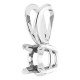 Solitaire Pendant Mounting in 10 Karat White Gold for Round Stone, 0.59 grams