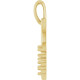 Family Heart Pendant Mounting in 18 Karat Yellow Gold for Round Stone, 2.54 grams
