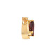 Solitaire Slide Pendant Mounting in 14 Karat Yellow Gold for Emerald cut Stone, 3.65 grams