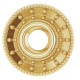 Halo Style Pendant Mounting in 14 Karat Yellow Gold for Round Stone, 2.09 grams