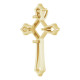 Cross Pendant Mounting in 18 Karat Yellow Gold for Square Stone, 7.26 grams