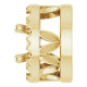 Halo Style Pendant Mounting in 14 Karat Yellow Gold for Round Stone, 0.53 grams