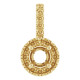 Halo Style Pendant Mounting in 14 Karat Yellow Gold for Round Stone, 1.84 grams