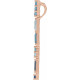 Baguette Bar Necklace or Slide Pendant Mounting in 14 Karat Rose Gold for Straight baguette Stone, 0.89 grams