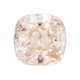 2.05 Ct. Light Champagne Peach Color Sapphire Gem, GIA, Cushion Shape, 7.3 x 4.52 mm