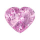GIA 3.59 Carat Pink Sapphire Stone, Not Heated, Heart Shape, 8.34 x 9.55 x 5.76 mm