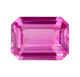 2.29 Carat Vivid Pure Pink Sapphire, GIA, Octagon Cut, 9.3 x 6.95 x 3.56 mm