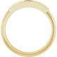 14K Yellow .03 CT Natural Diamond Engravable Heart Ring 