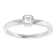 Platinum 1/4 CT Lab-Grown Diamond Ring