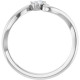 14K White 1/6 CT Lab-Grown Diamond  Ring