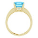 14K Yellow Natural Swiss Blue Topaz Ring