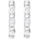 Sterling Silver 1/10 CTW Natural Diamond 10 mm Hoop Earrings