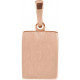 14K Rose Natural Ruby Pendant
