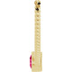 14K Yellow Natural Pink Spinel 16" Necklace