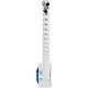 14K White Lab-Grown Blue Sapphire 16" Necklace